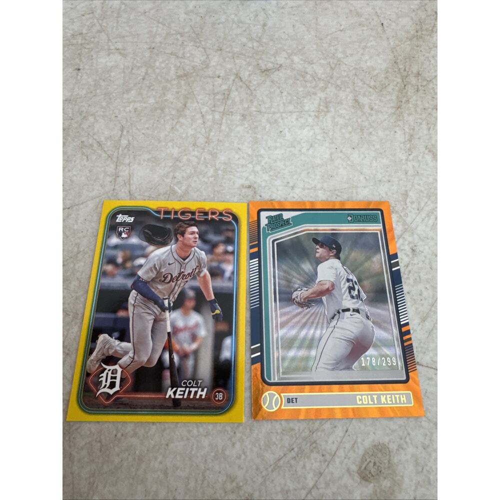 2024 Panini Donruss Rated Prospects Colt Keith #153 Orange Laser /299 Lot